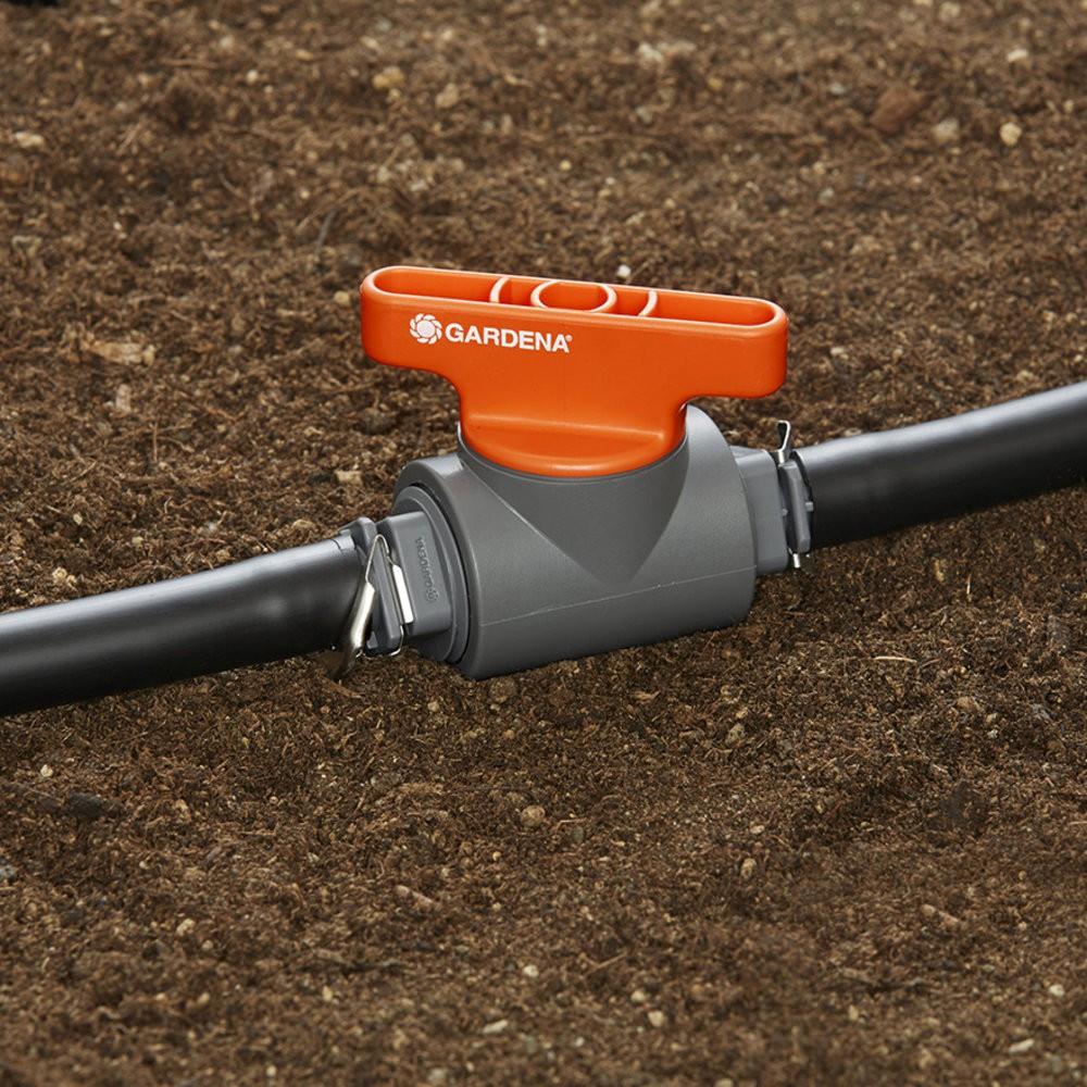 【GARDENA】 一字水管閥門止水連接器13mm 8358-細節圖2