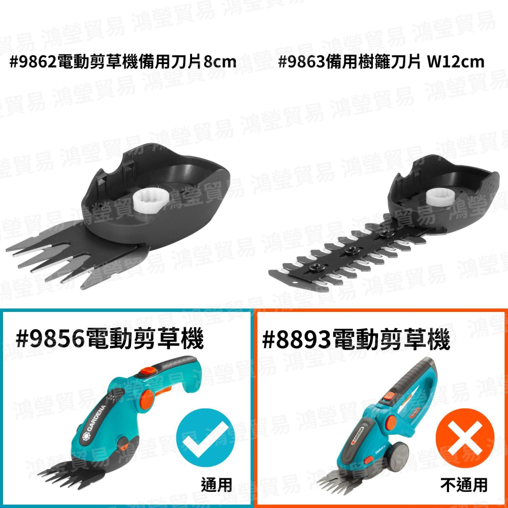 【GARDENA】 電動剪草機備用樹籬刀片12cm 9863-細節圖2