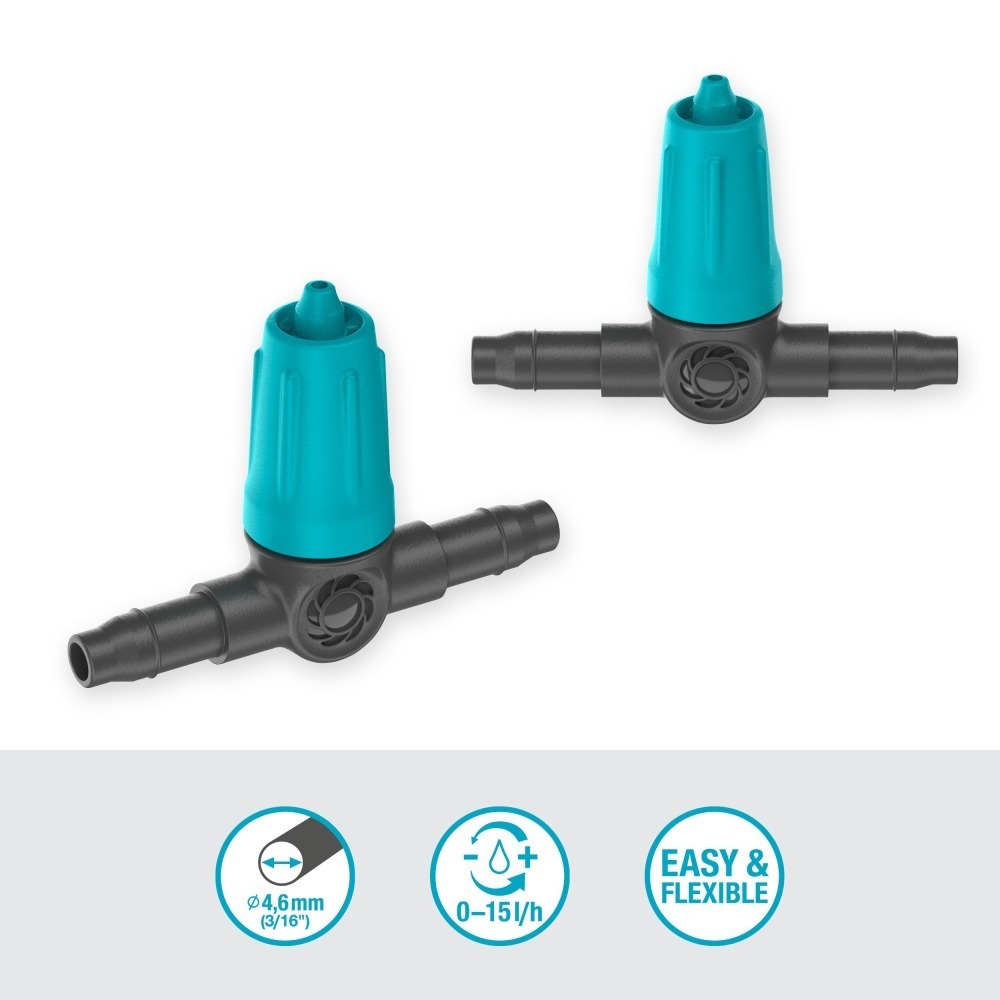 【GARDENA 景觀園藝】微調式滴水頭 (10入)(4.6mm) 13315-細節圖4