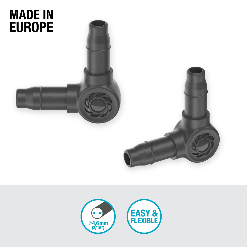 【GARDENA 景觀園藝】L型連接器(10入)(4.6mm) 13212-細節圖3