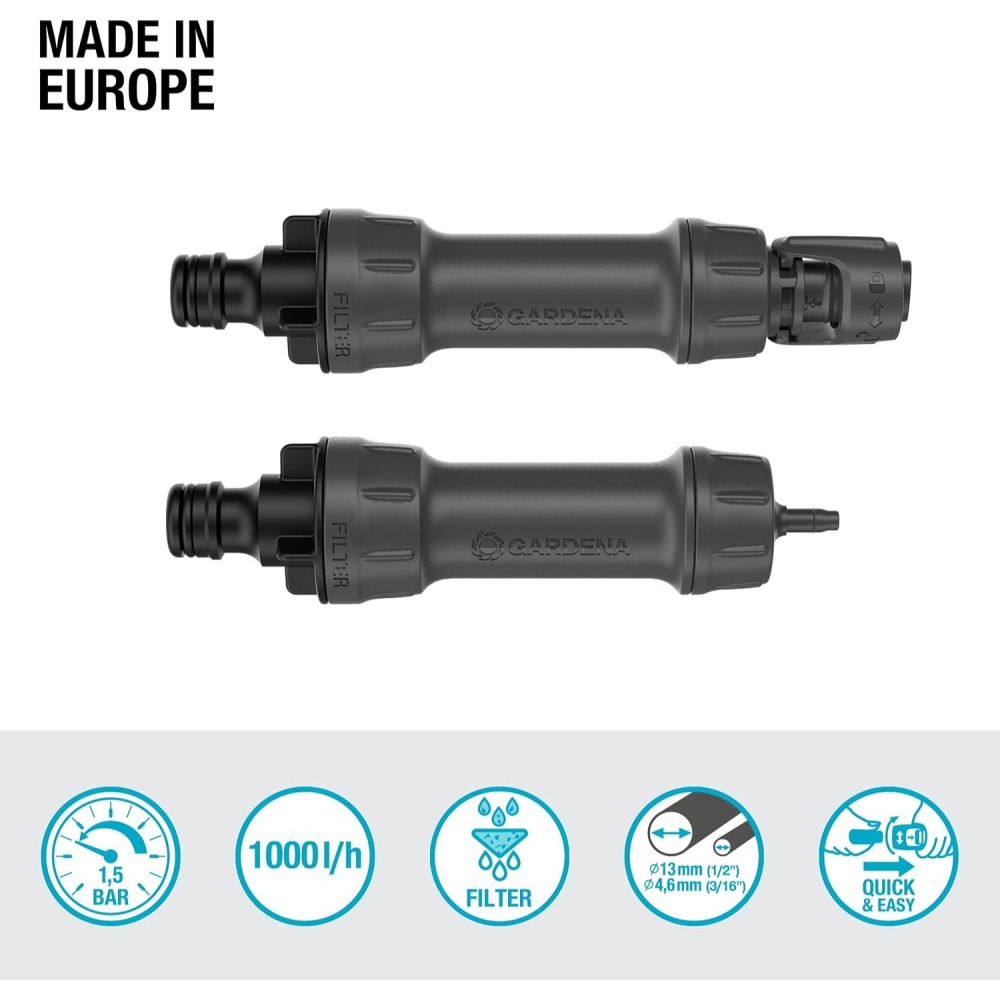 【GARDENA 景觀園藝】 水徑轉換過濾器1000(13mm/4.6mm) 13333-細節圖2