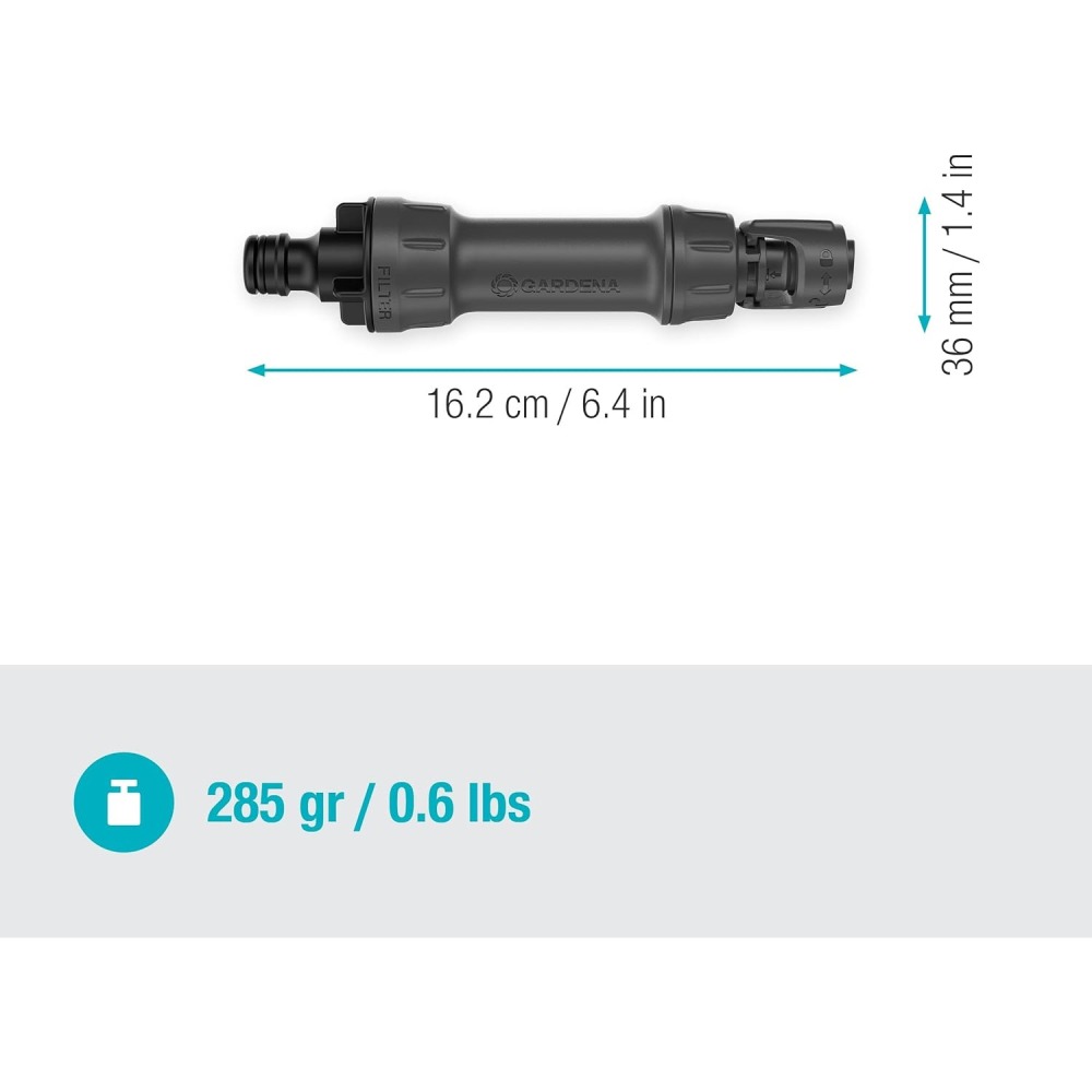 【GARDENA 景觀園藝】 水徑轉換過濾器1000(13mm/4.6mm) 13333-細節圖3