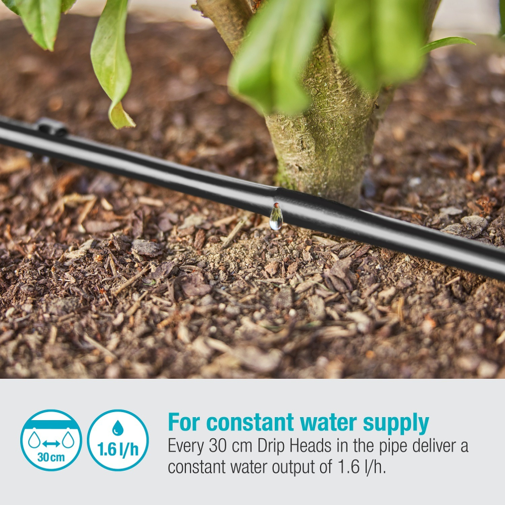 【GARDENA 景觀園藝】 微滴灌樹籬/灌木叢套件 1.6 l/h 13MM×50M 13501-細節圖7