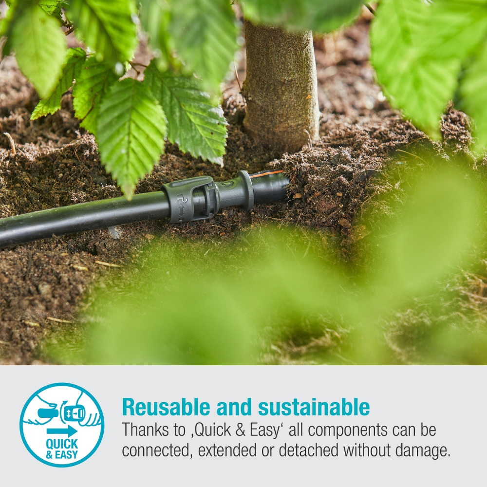 【GARDENA 景觀園藝】 微滴灌樹籬/灌木叢套件 1.6 l/h 13MM×50M 13501-細節圖8
