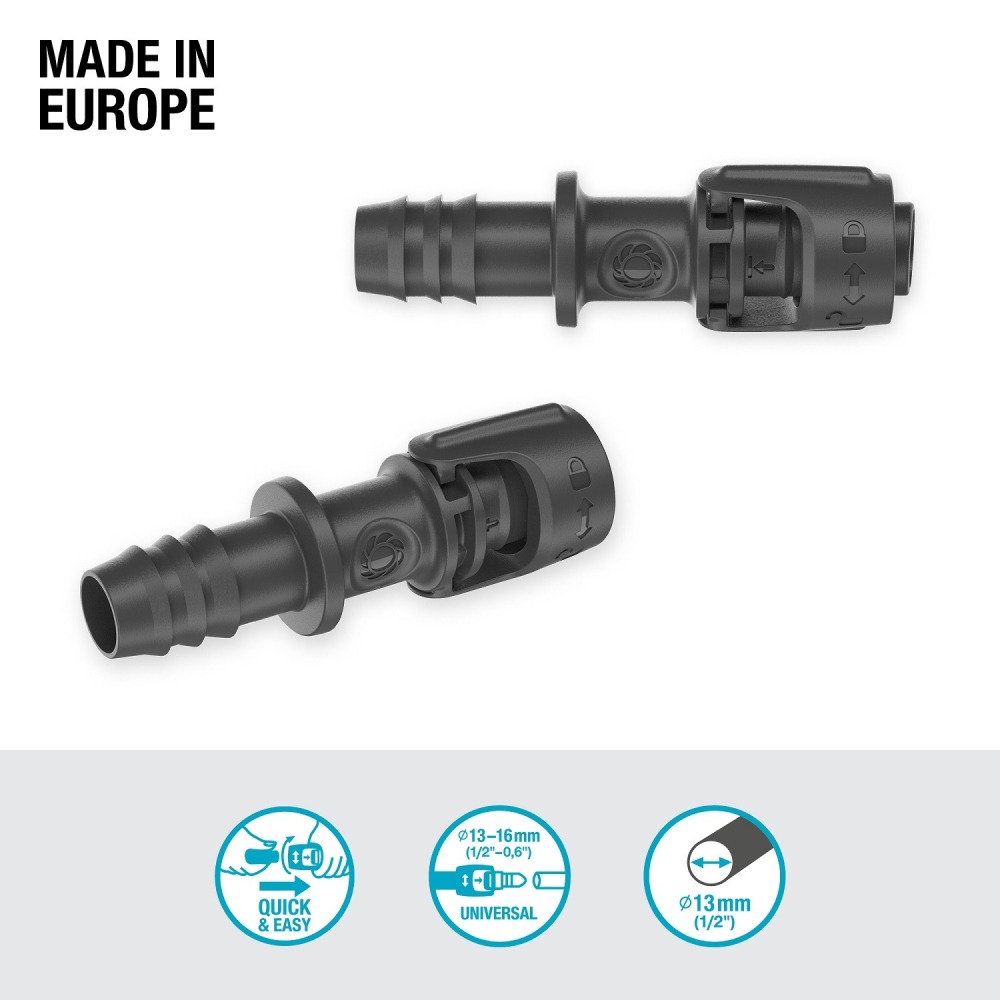 【GARDENA 景觀園藝】 通用連接器(1入)(13mm) 13220-細節圖2