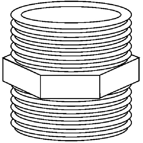 【GARDENA 景觀園藝】黃銅螺紋接頭-外牙26.5mm/外牙26.5mm 7260-細節圖2