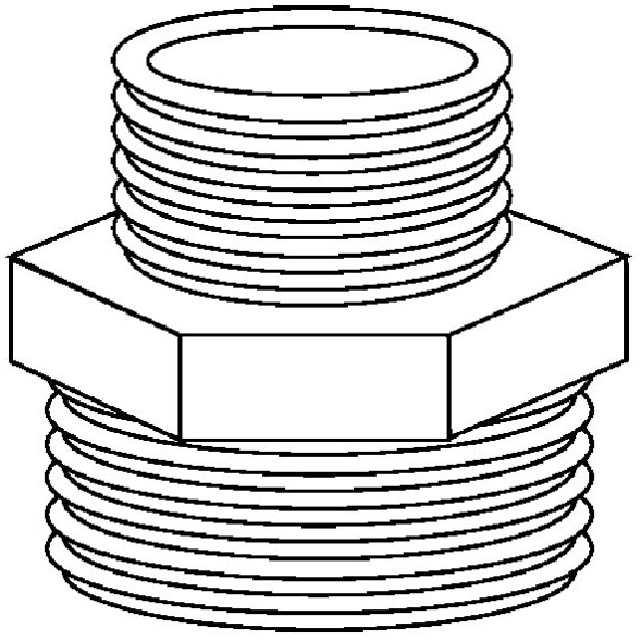 【GARDENA 景觀園藝】黃銅螺紋接頭-外牙26.5mm/外牙21mm 7262-細節圖2