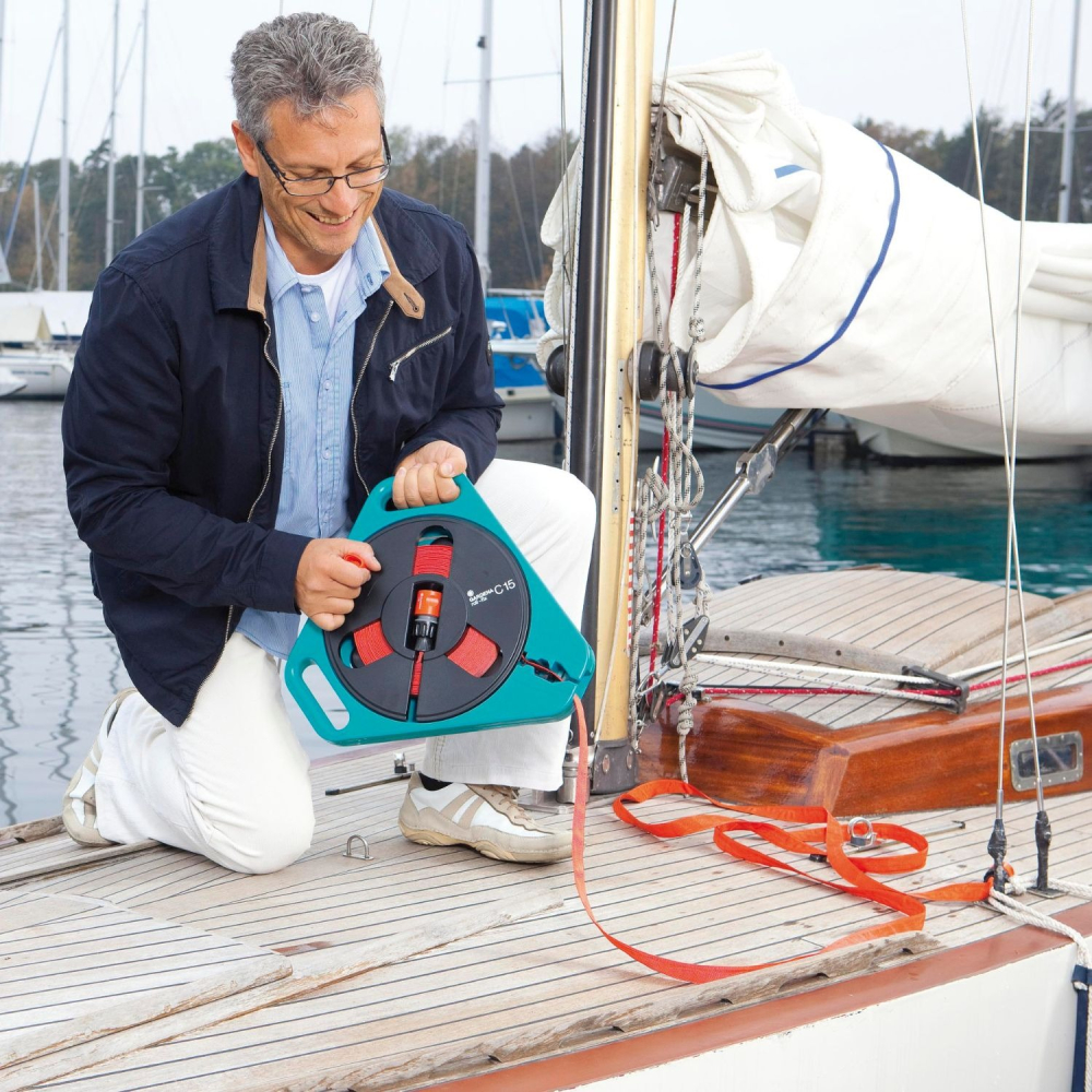 【GARDENA 景觀園藝】卡式平管捲取箱組15M 756-細節圖3