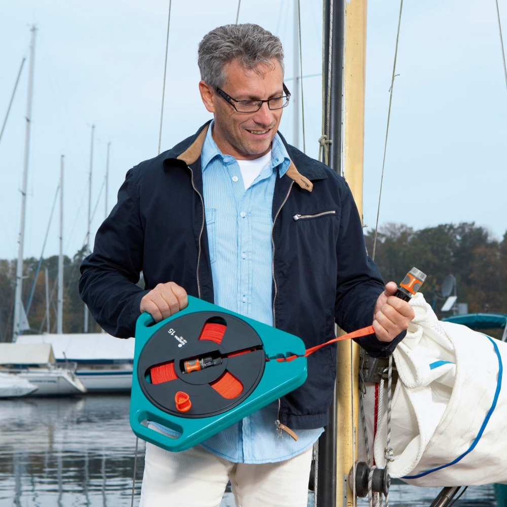 【GARDENA 景觀園藝】卡式平管捲取箱組15M 756-細節圖4