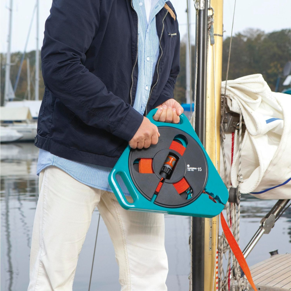 【GARDENA 景觀園藝】卡式平管捲取箱組15M 756-細節圖5