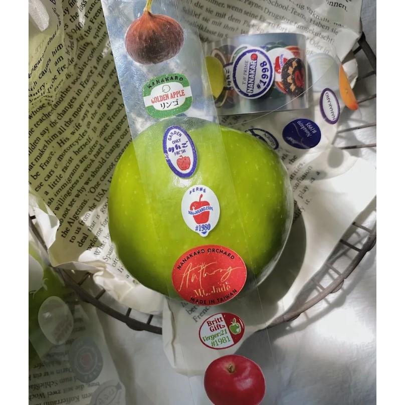 茄子先生 Fruit Labels 3cm 亮面PET膠帶 【立夏手帳生活】-細節圖6