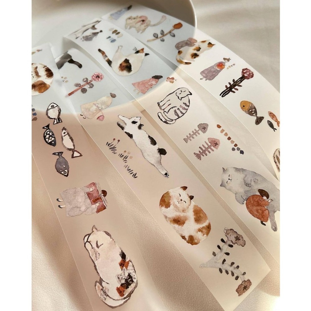 『紙膠帶分裝』 Pion mini girl/Paper/Elegant/Frame/Bloom/Cat Girl-細節圖7