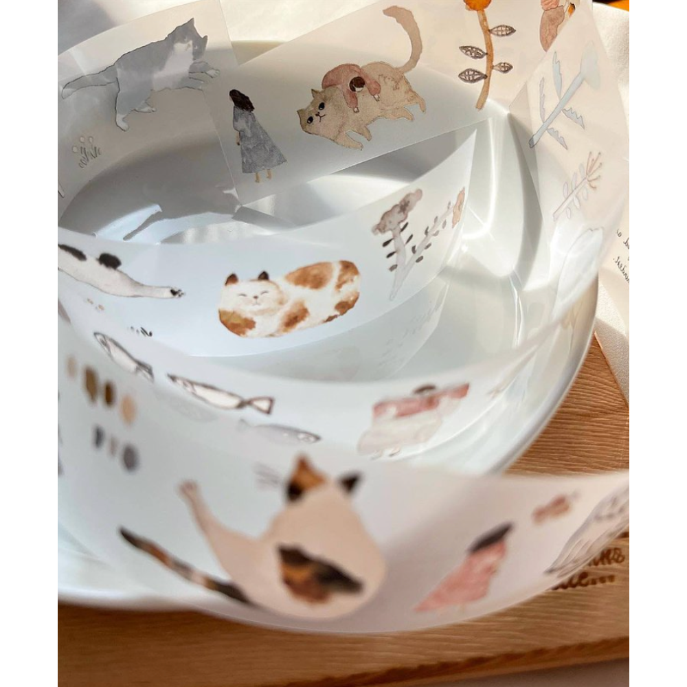 『紙膠帶分裝』 Pion mini girl/Paper/Elegant/Frame/Bloom/Cat Girl-細節圖8