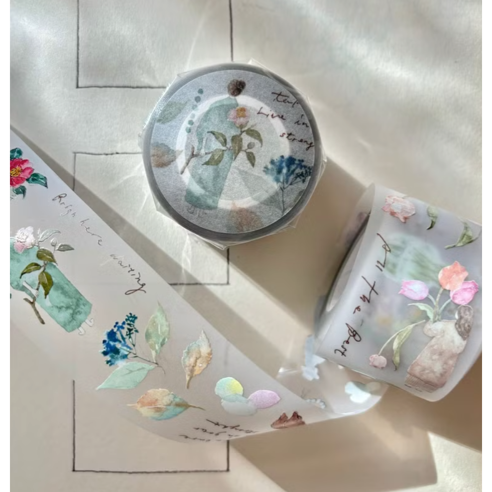 『紙膠帶分裝』 Pion mini girl/Paper/Elegant/Frame/Bloom/Cat Girl-細節圖2