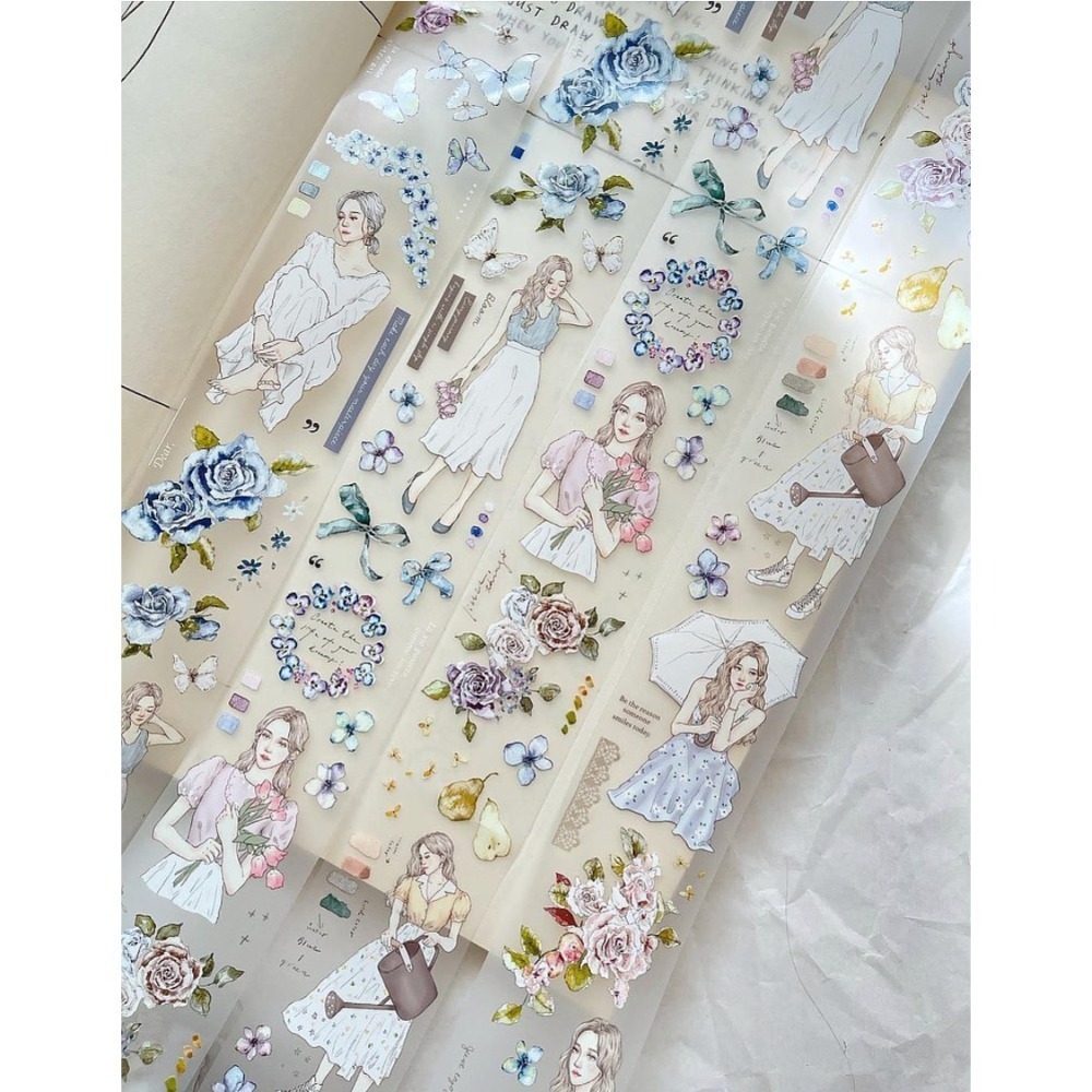 『紙膠帶分裝』 Pion mini girl/Paper/Elegant/Frame/Bloom/Cat Girl-細節圖8