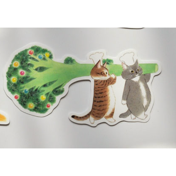 【新1款】補補貓・大衛煮愛 貓咪的異想世界 防水貼紙(大) 共12款【立夏手帳生活】-細節圖6