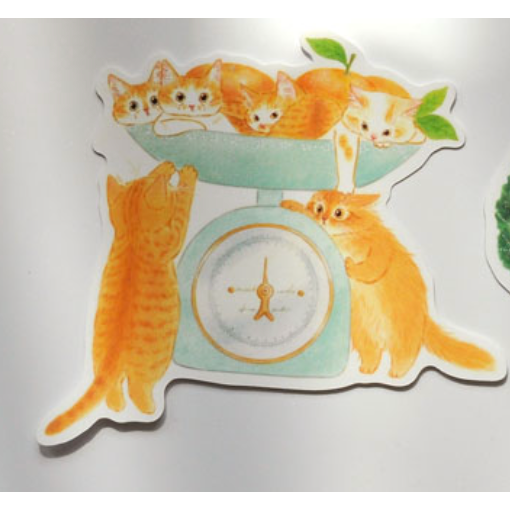 【新1款】補補貓・大衛煮愛 貓咪的異想世界 防水貼紙(大) 共12款【立夏手帳生活】-細節圖7