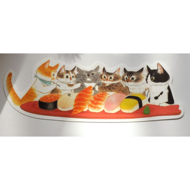 【新1款】補補貓・大衛煮愛 貓咪的異想世界 防水貼紙(大) 共12款【立夏手帳生活】-細節圖9