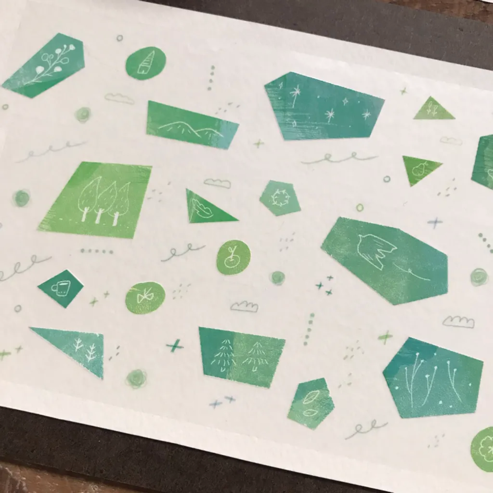 『PET膠帶分裝』 森酪梨 花見午茶/薄荷糖田野/薄暮的猫與花/鳥與星星-規格圖7