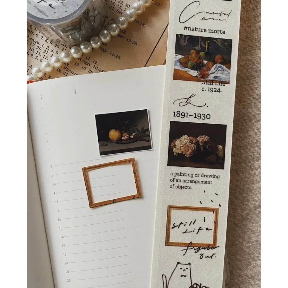 茄子先生 靜物畫 4cm 霧面PET膠帶 【立夏手帳生活】-細節圖5