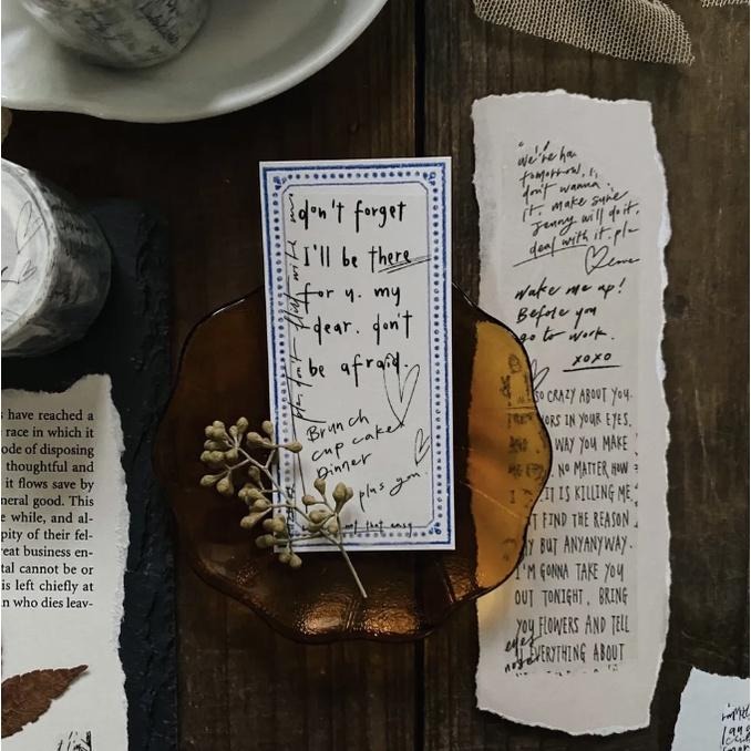 茄子先生 寫情書 Love Letters. 3.5cm 霧面和紙膠帶 【立夏手帳生活】-細節圖2