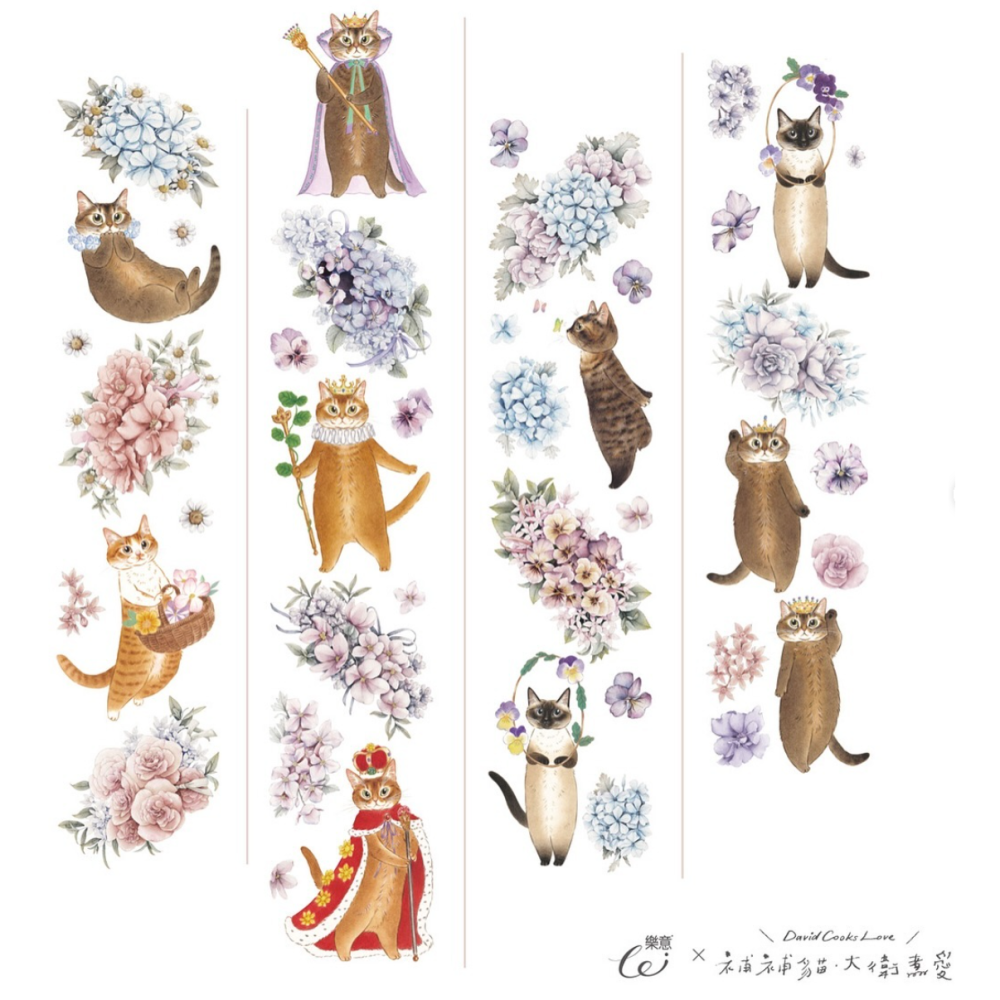 『膠帶分裝』補補貓大衛煮愛 全系列循環分裝下單區【立夏手帳生活】-細節圖6