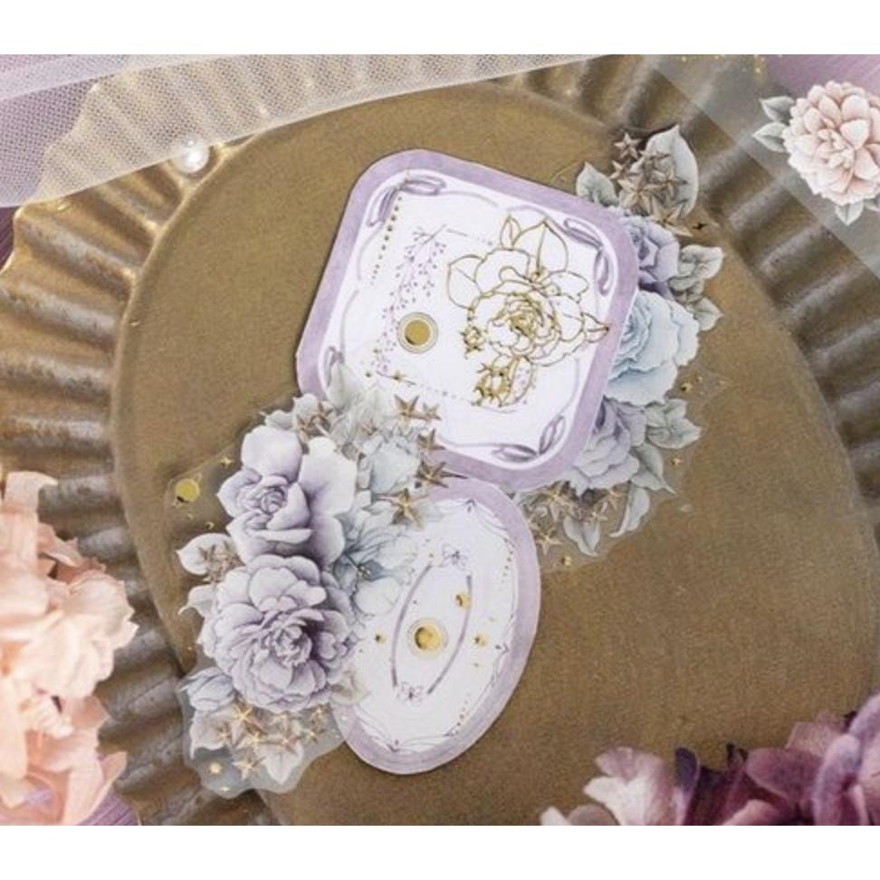 樂意 loidesign 星織 Stars and Flowers 5cm亮面燙金PET紙膠帶【立夏手帳生活】-細節圖7