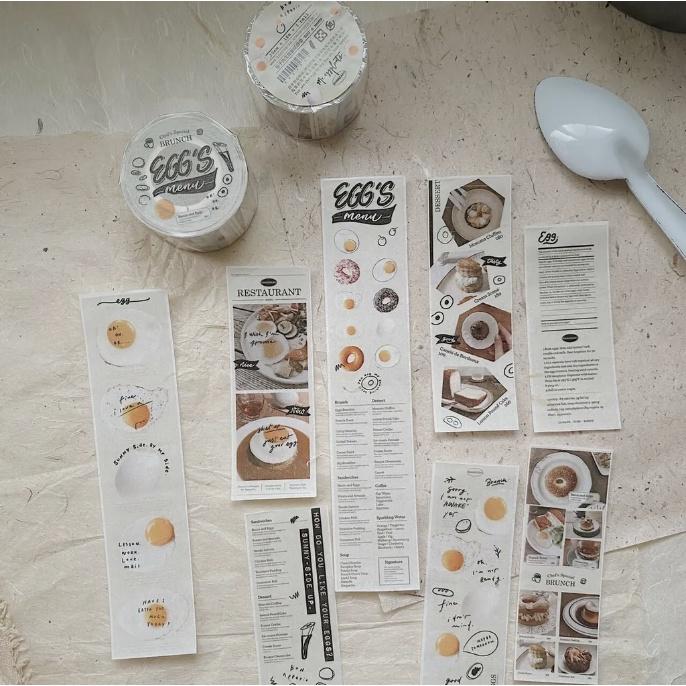 茄子先生 Egg＇s Menu 3.5cm 日本和紙膠帶 【立夏手帳生活】-細節圖4