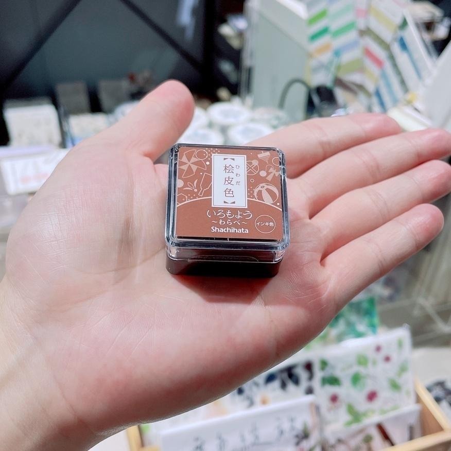【追加新5色】Shachihata 寫吉達 『迷你印台』 油性 傳統色 いろもよう わらべ 共34色【立夏手帳生活】-細節圖8