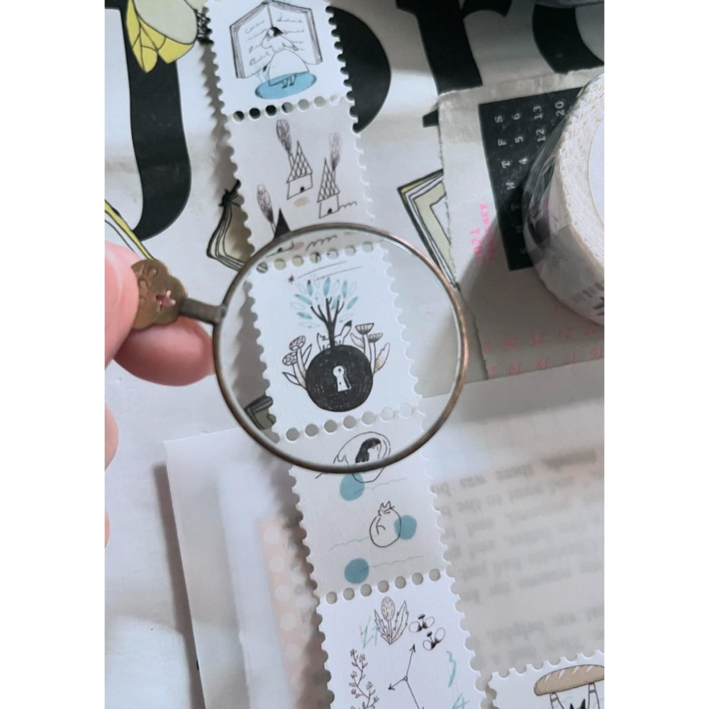 『和紙膠帶分裝』 森酪梨 與山/小號短曲/野菇小鎮/每日day by day-細節圖5