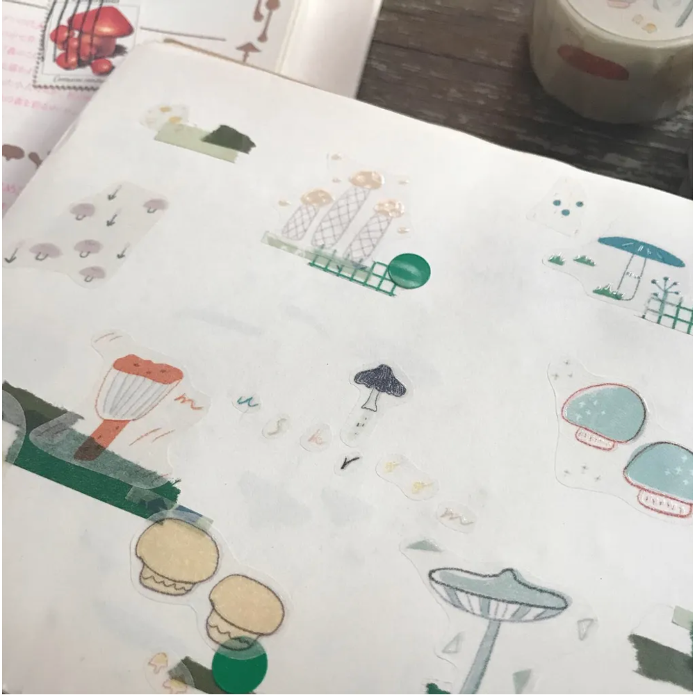 野菇小鎮【3.4cm和紙】