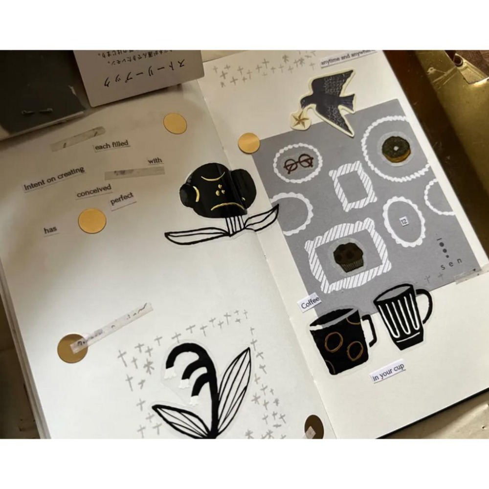 森酪梨Avocado mori 花見午茶hanami teatime 4cm亮面PET紙膠帶【立夏手帳生活】-細節圖5