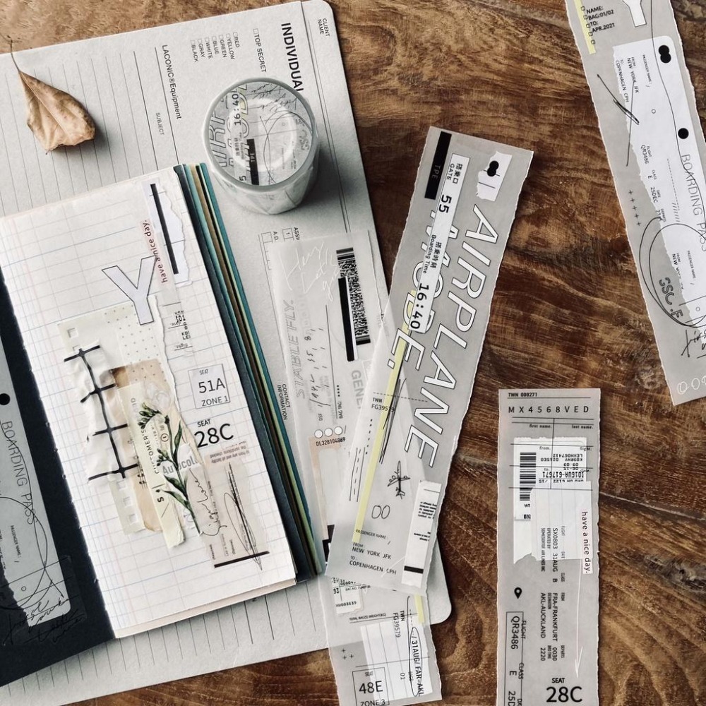 羊君 Airplane mode. 5cm霧面PET膠帶【立夏手帳生活】-細節圖2