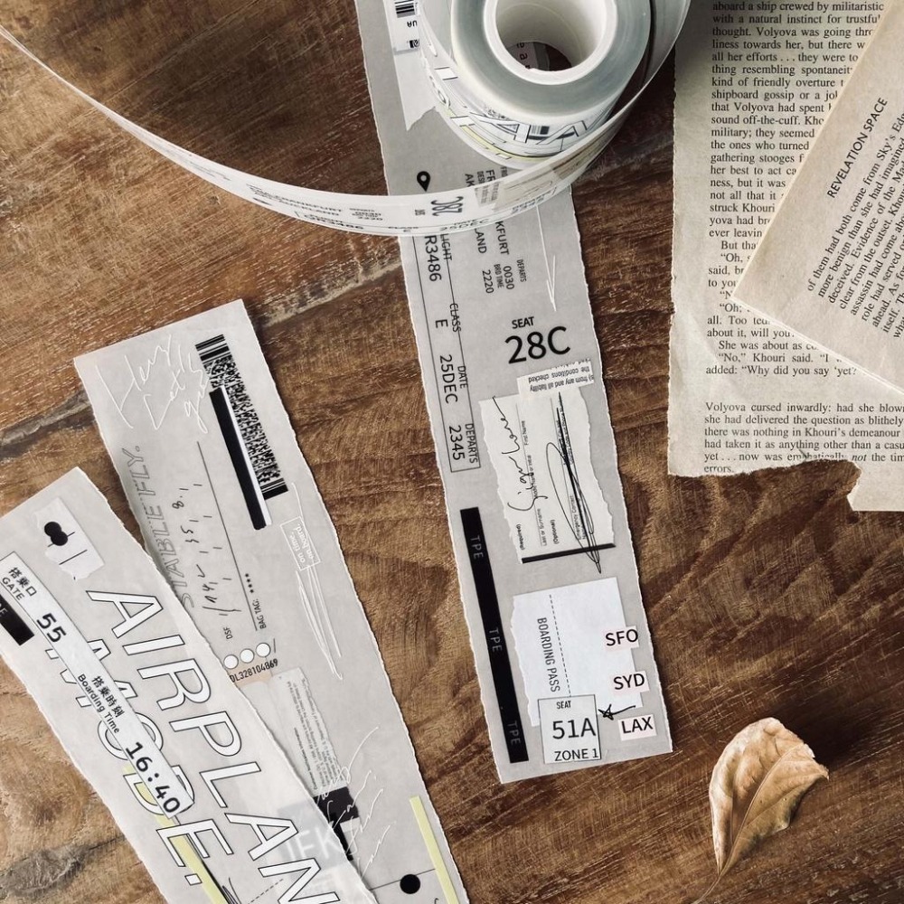 羊君 Airplane mode. 5cm霧面PET膠帶【立夏手帳生活】-細節圖4