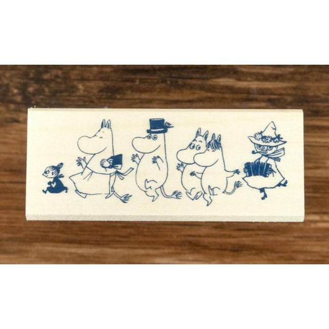 嚕嚕米Moomin 嚕嚕米全家福款 木頭印章 姆明 日本原裝 Beverly【立夏手帳生活】-細節圖3