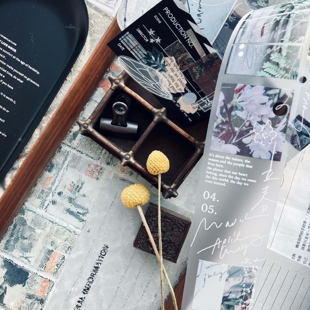 『透明/霧面PET膠帶分裝』羊君 小人物（新版）/節氣/Airplane mode./灰階/薑黃/fabric./繁葉-規格圖2