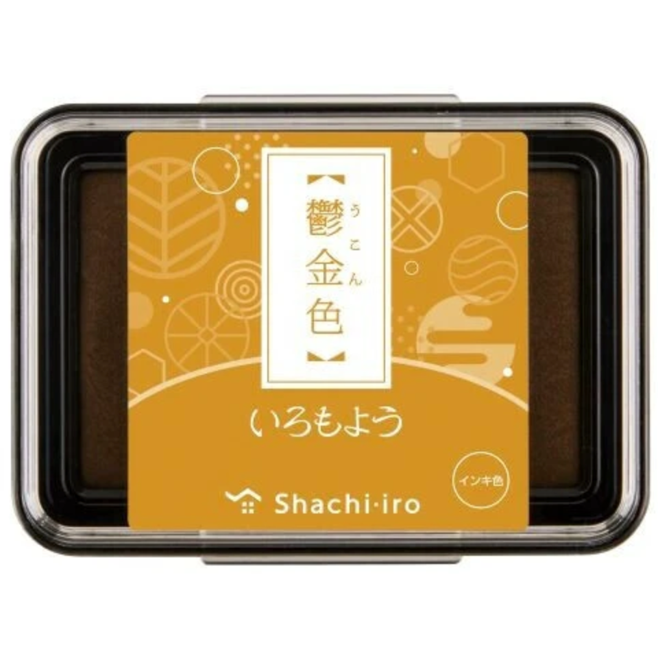 【新5色】Shachihata寫吉達 傳統色 いろもよう『原版尺寸』油性印台 共34色【立夏手帳生活】-細節圖2