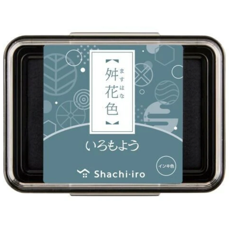 【新5色】Shachihata寫吉達 傳統色 いろもよう『原版尺寸』油性印台 共34色【立夏手帳生活】-細節圖5