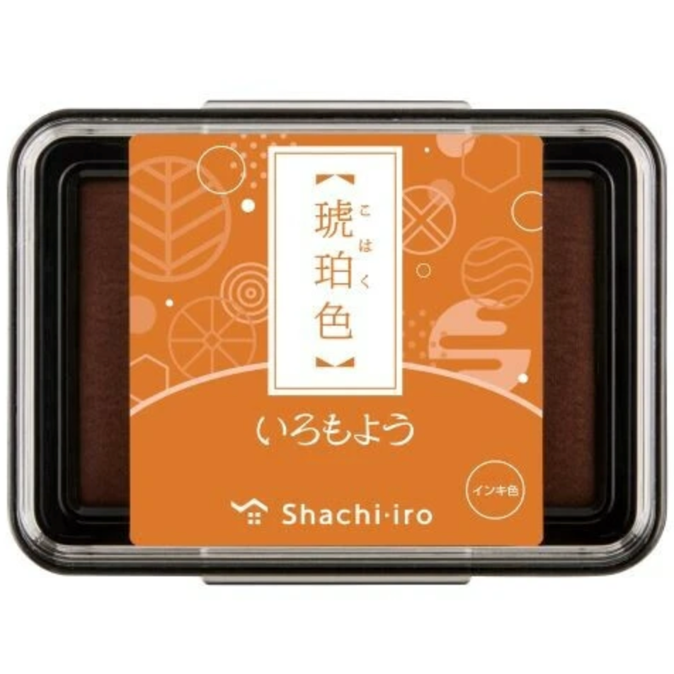 【新5色】Shachihata寫吉達 傳統色 いろもよう『原版尺寸』油性印台 共34色【立夏手帳生活】-細節圖6