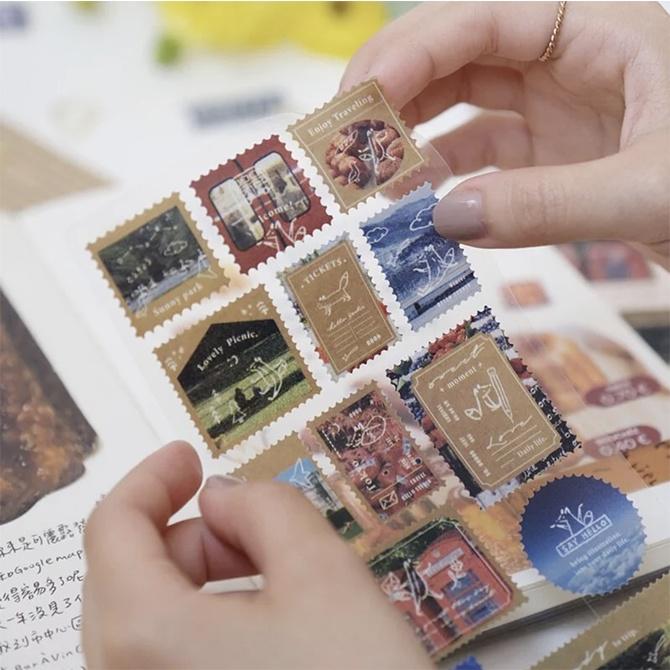 你好工作室 旅行郵便局 割型郵票貼紙 Travel Postal 小狐狸 狐吉【立夏手帳生活】-細節圖3