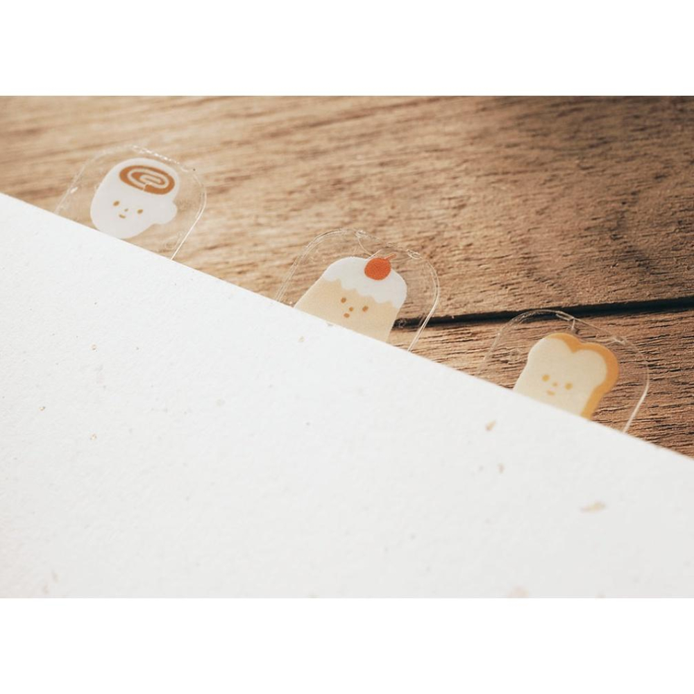 右手超人 喫茶 透明月份索引貼紙【立夏手帳生活工作室】-細節圖5