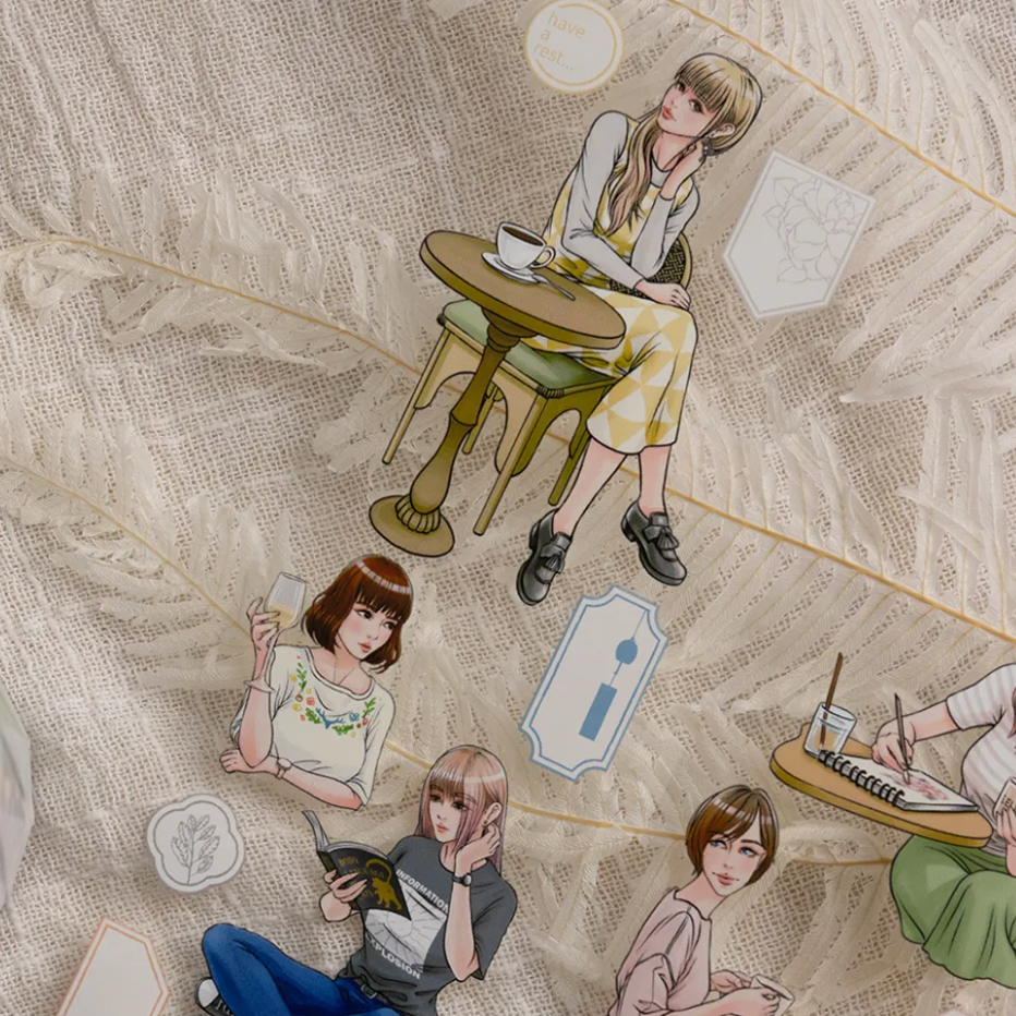 『透明PET膠帶分裝』樂意 片花-繡球花瓣-/玉香-白玫瑰-/珠綴/偷閒少女/咲繡/粉色聖誕-細節圖3