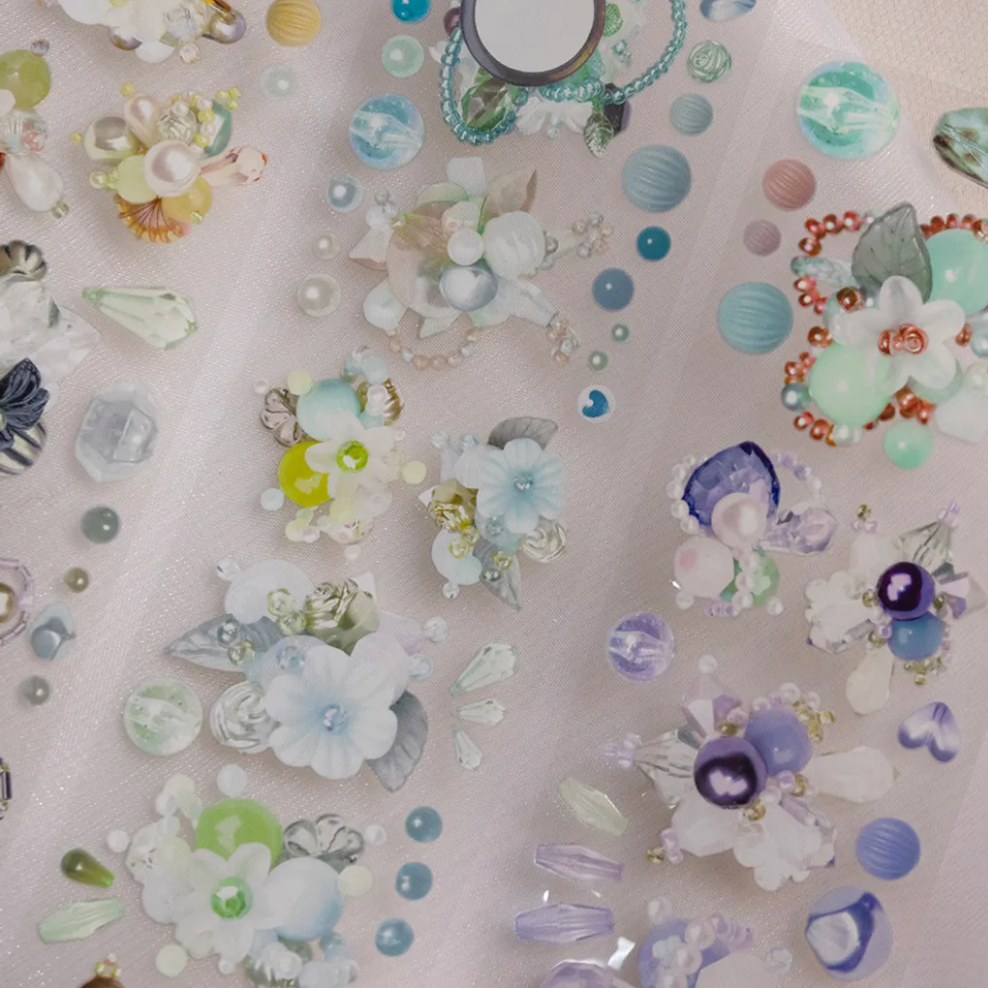 『透明PET膠帶分裝』樂意 片花-繡球花瓣-/玉香-白玫瑰-/珠綴/偷閒少女/咲繡/粉色聖誕-細節圖4