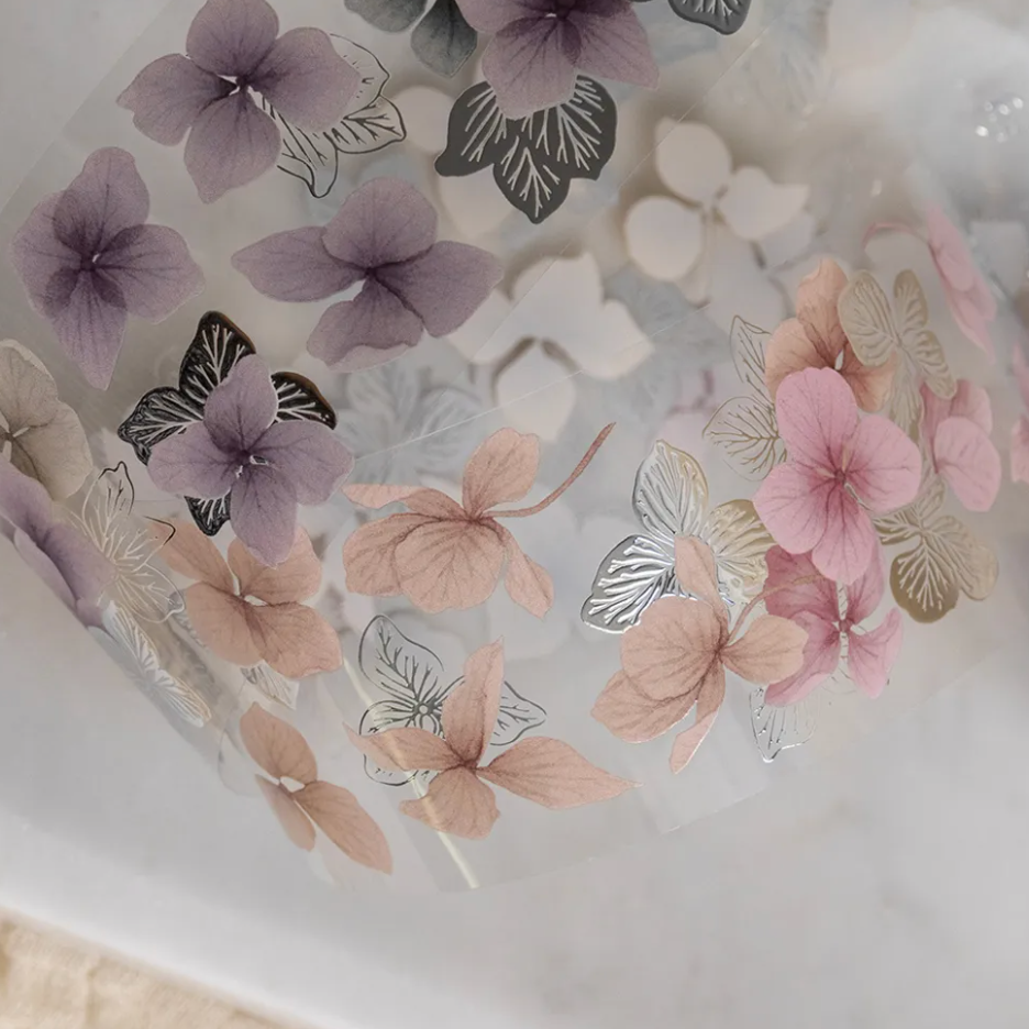 『透明PET膠帶分裝』樂意 片花-繡球花瓣-/玉香-白玫瑰-/珠綴/偷閒少女/咲繡/粉色聖誕-細節圖5