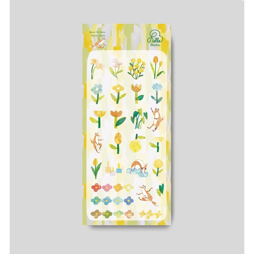 你好工作室『森林採集/花嶼日記/復古喫茶/麵包狐吉/東京散策』透明割型貼紙 共5款【立夏手帳生活】-細節圖3