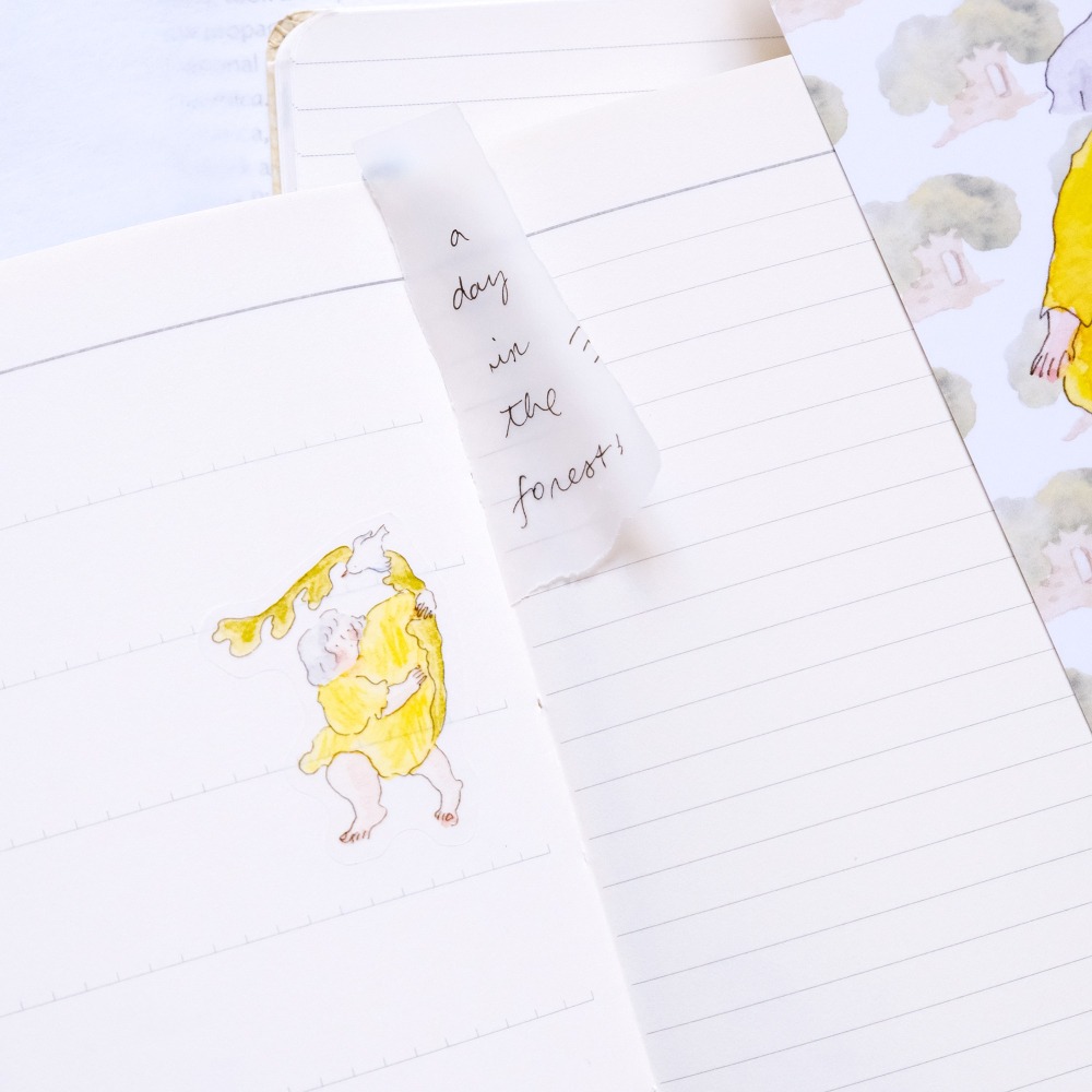 dodolulu 『鳥』女孩貼紙 手帳素材 紙貼紙  鳥兒插畫【立夏手帳生活】-細節圖5