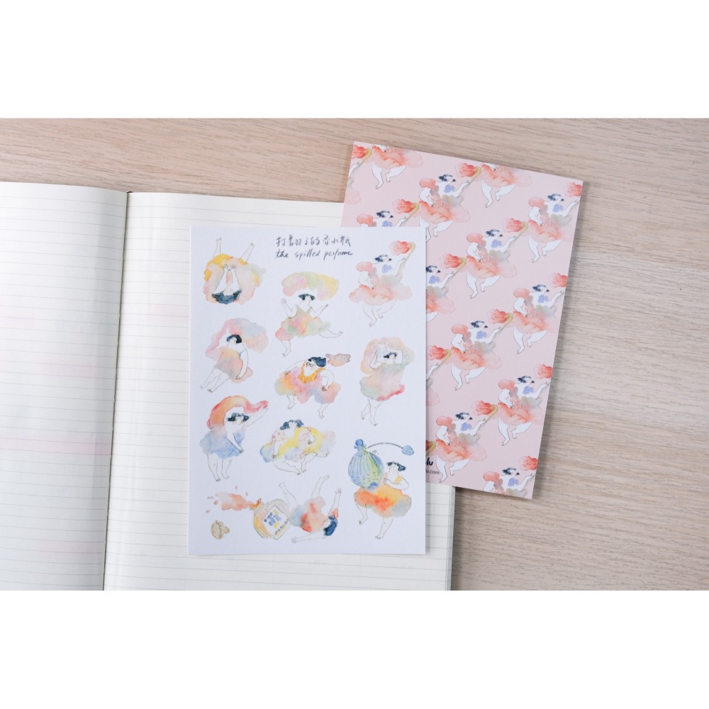 dodolulu 『香水瓶』女孩貼紙 手帳素材 紙貼紙【立夏手帳生活】-細節圖2