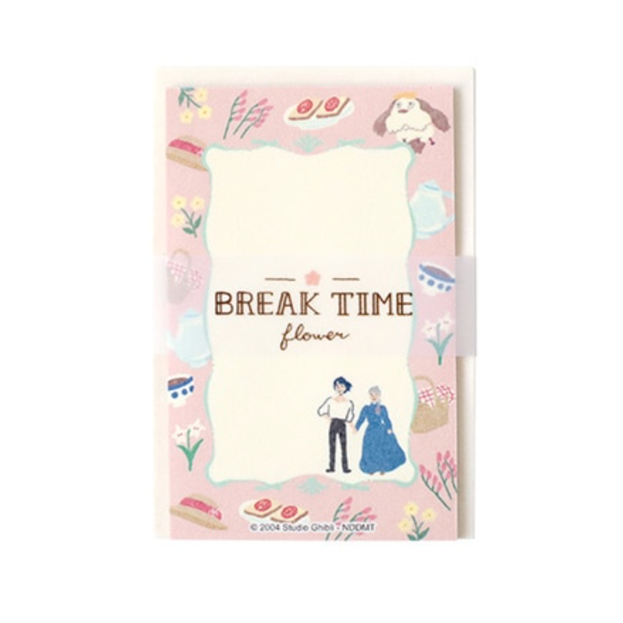 吉卜力工作室 信封信紙組 BREAK TIME系列 「龍貓/魔女宅急便/霍爾的移動城堡」共3款【立夏手帳生活】-細節圖6