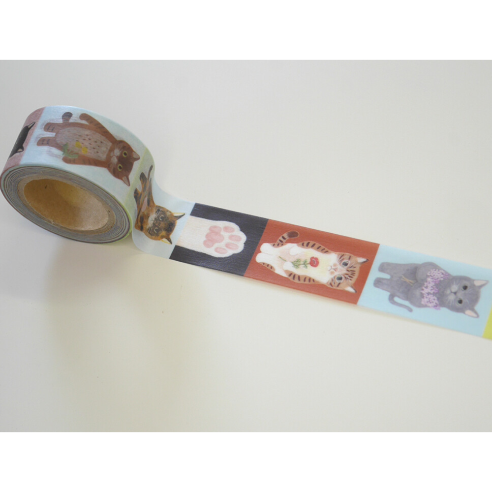 【新價格】4legs 和紙膠帶 「貓貓A款/貓貓B款/貓貓C款」貓咪 日本製【立夏手帳生活】-細節圖7