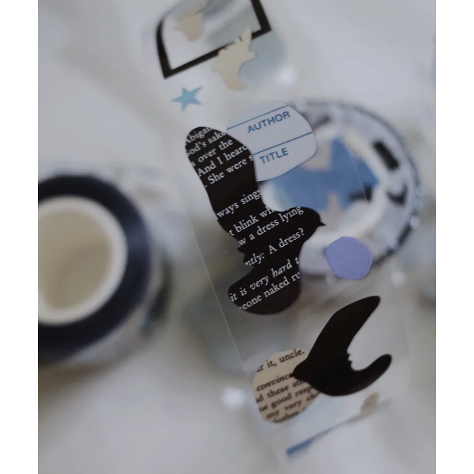 『紙膠帶分裝』茄子先生 Words/珍珠/Peekaboo/錄音帶/獨白/回家的鳥/剪紙的鳥/甜甜的花/花園裡的餐盤-細節圖7